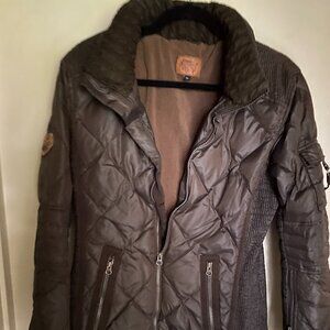 Goode Rider Women’s Quilted Riding Jacket Brown XL Equestrian
